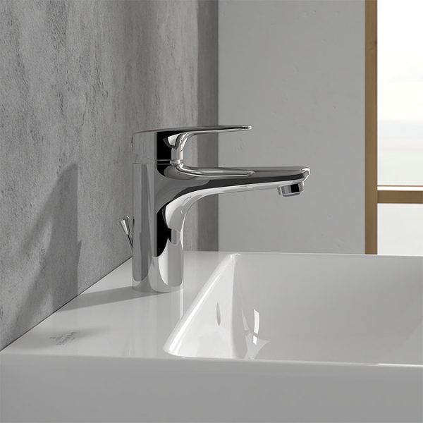 Villeroy and Boch O.novo Start Single Lever Basin Mixer with Pop up Waste   Chrome - Image 4