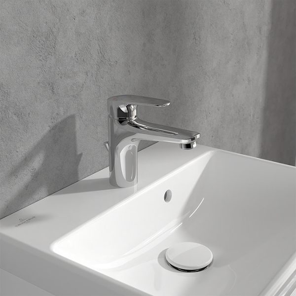 Villeroy and Boch O.novo Start Single Lever Basin Mixer with Pop up Waste   Chrome - Image 5