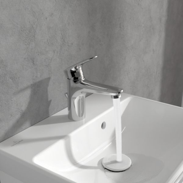 Villeroy and Boch O.novo Start Single Lever Basin Mixer with Pop up Waste   Chrome - Image 8
