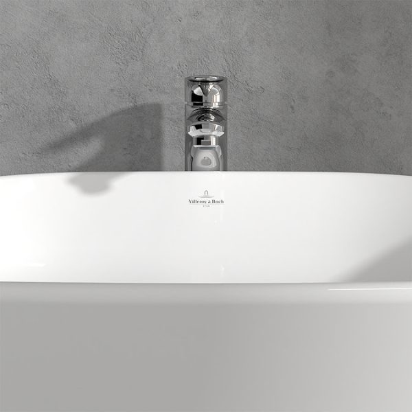 Villeroy and Boch O.novo Start Tall Basin Mixer with Push open Waste   Chrome - Image 3