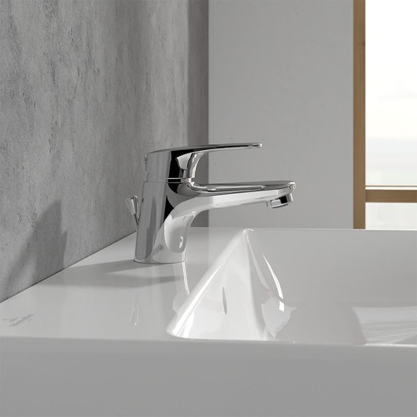 Villeroy and Boch O.novo Start Mini Single Lever Basin Mixer with Pop up Waste   Chrome - Image 4