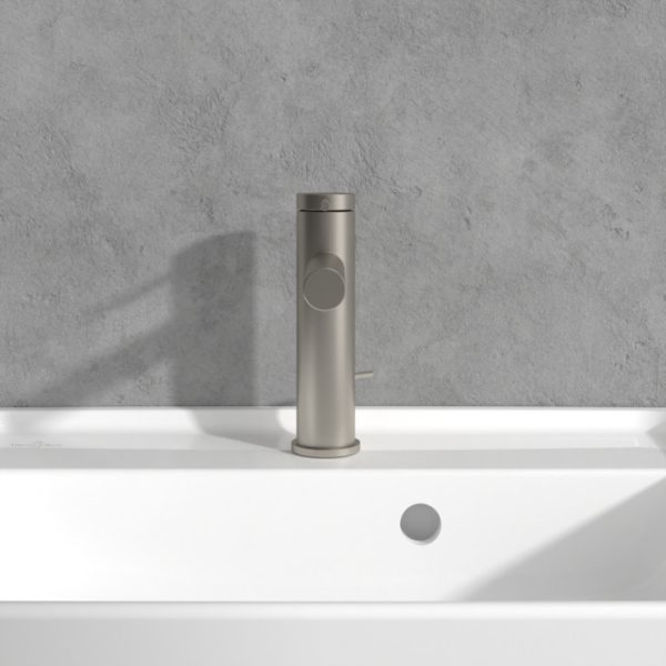 Villeroy and Boch Elements Loop & Friends Basin Mixer with Pop up Waste   Brushed Nickel Matt - Image 5