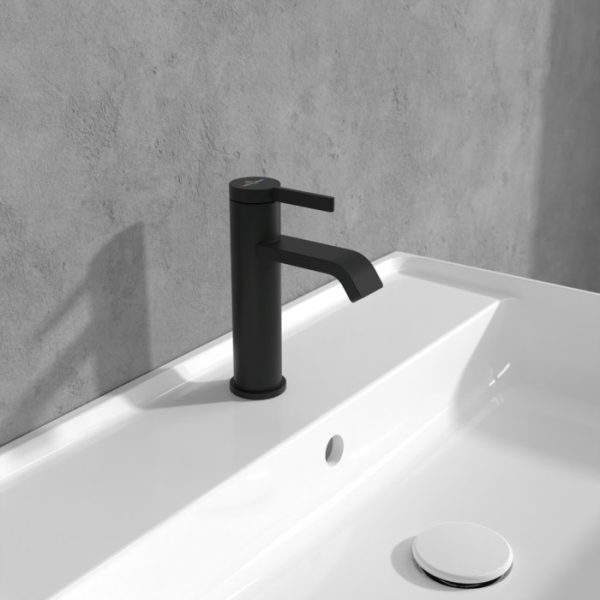 Villeroy and Boch Dawn Single Lever Basin Mixer   Matt Black - Image 3