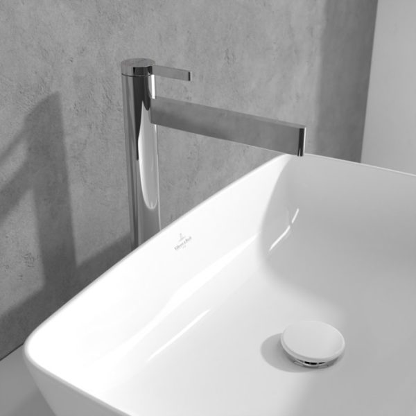 Villeroy and Boch Dawn Slim Tall Single Lever Basin Mixer   Chrome - Image 3