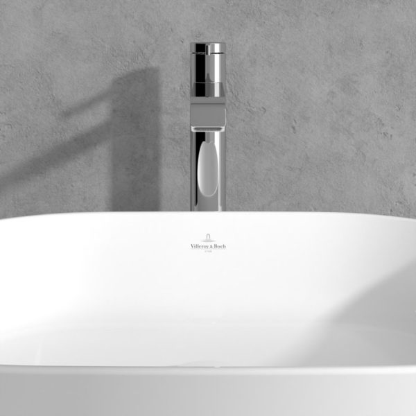 Villeroy and Boch Dawn Tall Single Lever Basin Mixer   Chrome - Image 2