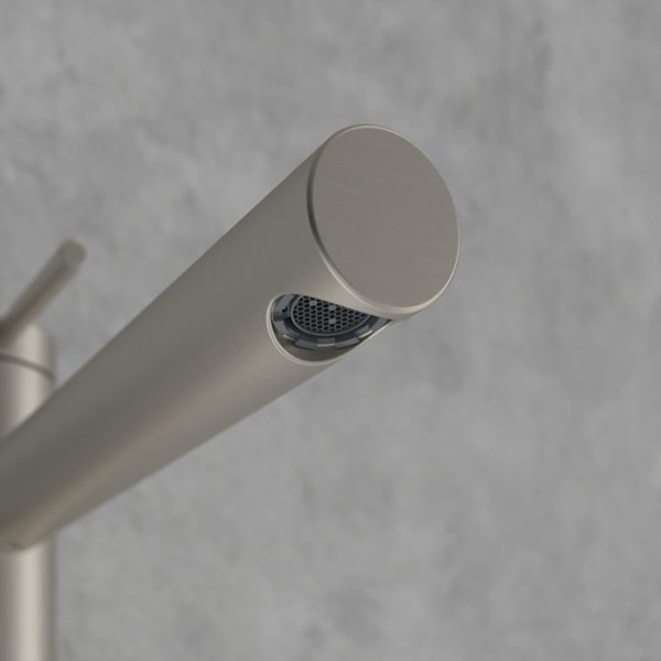 Villeroy and Boch Loop & Friends Tall Single Lever Basin Mixer   Brushed Nickel Matt - Image 2