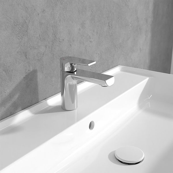 Villeroy and Boch Liberty Chrome Mini Single Lever Basin Mixer with Pop up Waste - Image 3
