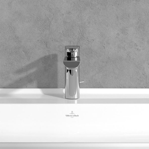 Villeroy and Boch Liberty Chrome Single Lever Basin Mixer with Pop up Waste - Image 2