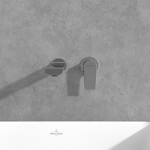 Villeroy and Boch Liberty Wall Mounted Mini Single Lever Basin Mixer   Chrome - Image 3