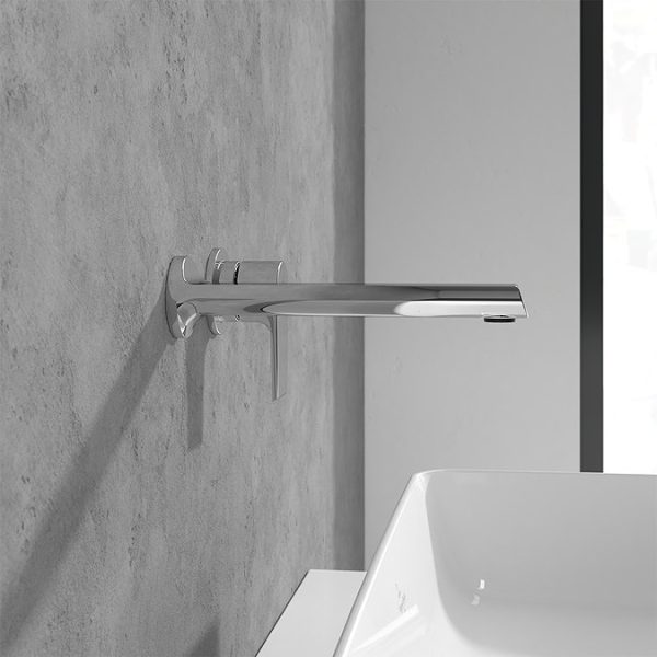 Villeroy and Boch Liberty Wall Mounted Mini Single Lever Basin Mixer   Chrome - Image 4