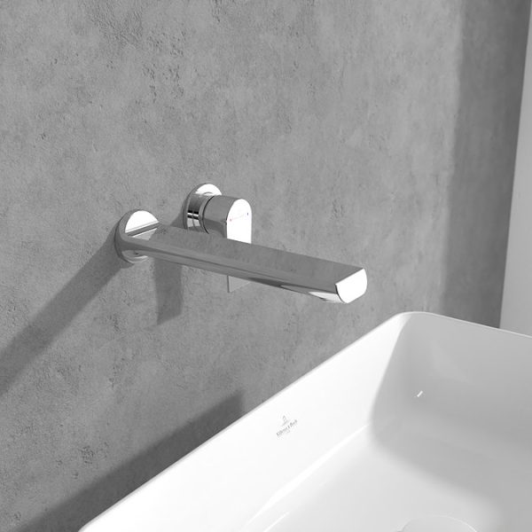 Villeroy and Boch Liberty Wall Mounted Single Lever Basin Mixer   Chrome - Image 3