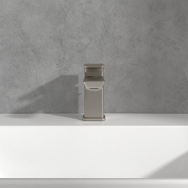 Villeroy and Boch Subway 3.0 Cloakroom Lever Basin Mixer with Pop Up Waste   Brushed Nickel Matt - Image 4