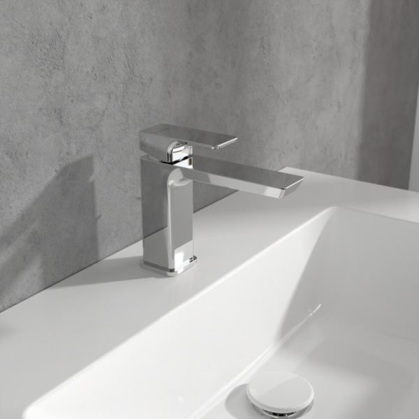 Villeroy and Boch Subway 3.0 Single Lever Basin Mixer with Pop up Waste   Chrome - Image 3