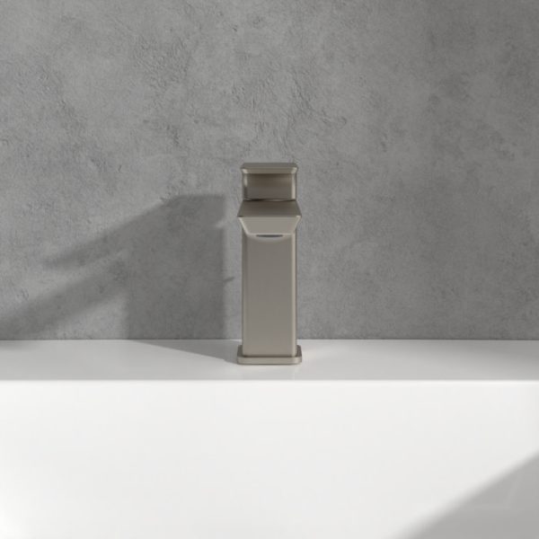 Villeroy and Boch Subway 3.0 Single Lever Basin Mixer with Pop up Waste   Brushed Nickel Matt - Image 5