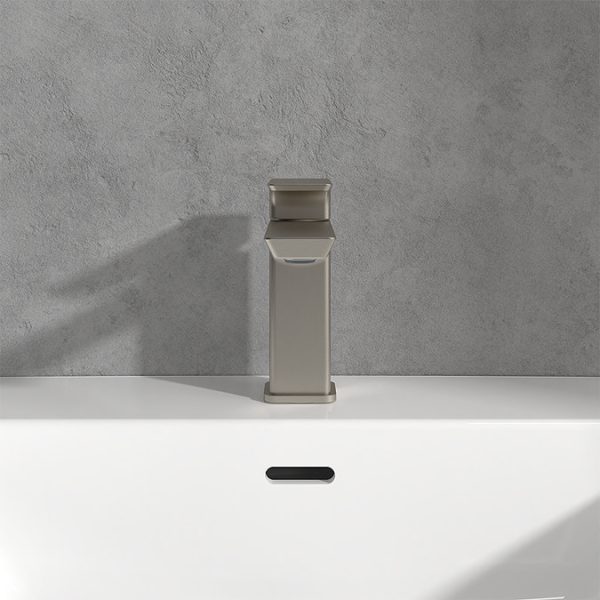 Villeroy and Boch Subway 3.0 Single Lever Basin Mixer   Brushed Nickel Matt - Image 2