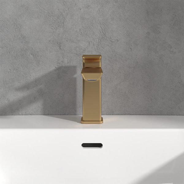 Villeroy and Boch Subway 3.0 Single Lever Basin Mixer   Brushed Gold - Image 3