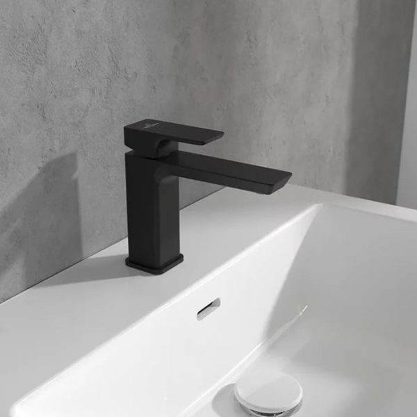 Villeroy and Boch Subway 3.0 Single Lever Basin Mixer   Matt Black - Image 2