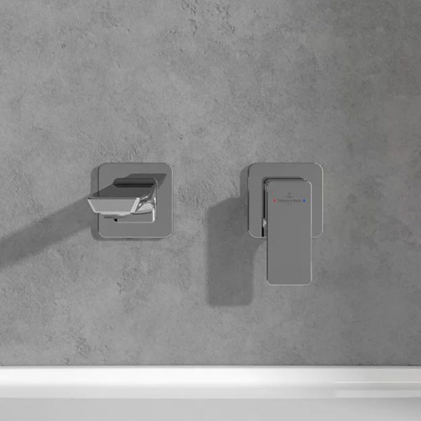 Villeroy and Boch Subway 3.0 Wall Mounted Single Lever Basin Mixer   Chrome - Image 2