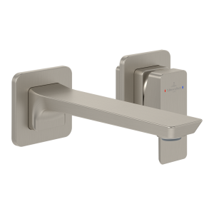 Villeroy and Boch Subway 3.0 Wall Mounted Single Lever Basin Mixer   Brushed Nickel Matt