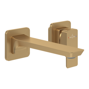 Villeroy and Boch Subway 3.0 Wall Mounted Single Lever Basin Mixer   Brushed Gold