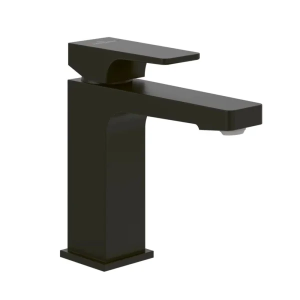 Villeroy and Boch Architectura Modern Matt Black Square Single Lever Basin Mixer with Pop Up Waste Matt Black