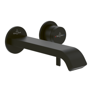 Villeroy and Boch Dawn Wall Mounted Single Lever Basin Mixer   Matt Black