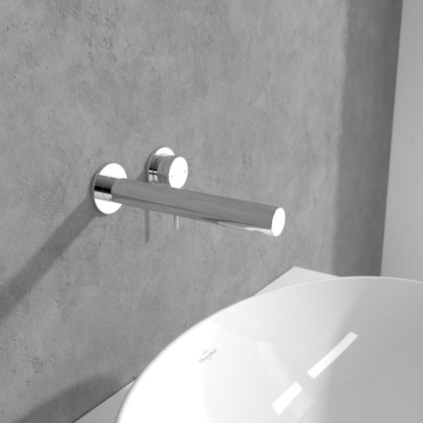 Villeroy and Boch Loop & Friends Wall Mounted Single Lever Basin Mixer   Chrome - Image 3
