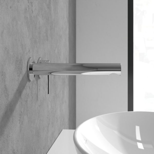 Villeroy and Boch Loop & Friends Wall Mounted Single Lever Basin Mixer   Chrome - Image 4