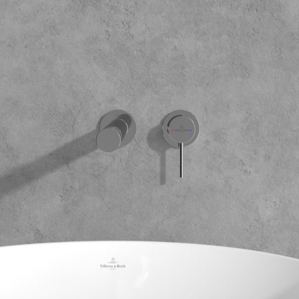 Villeroy and Boch Loop & Friends Wall Mounted Single Lever Basin Mixer   Chrome - Image 5