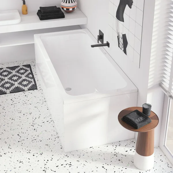 Villeroy and Boch Architectura 1800 x 800mm Double Ended Rectangular Bath   UBA180ARA2V 01