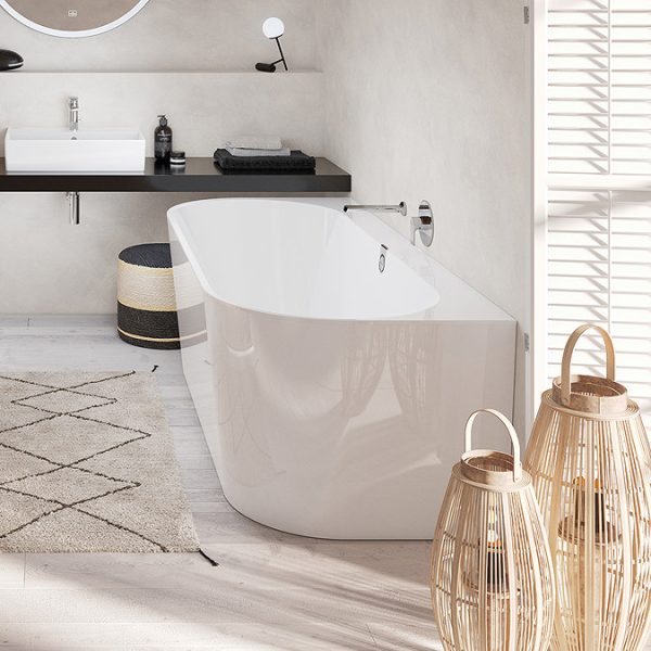 Villeroy and Boch Oberon 2.0 1800 x 800mm Back To Wall Bath - Image 5