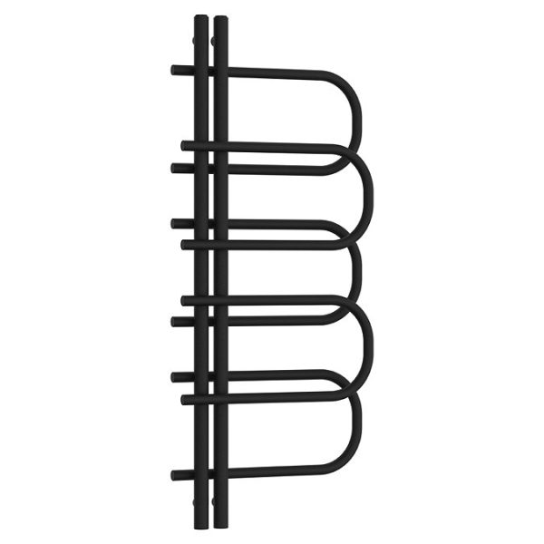 Malmo Designer Radiator 1200 x 500 Matt Black - Image 4