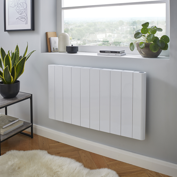 Urban Electric Smart Wifi Aluminium Panel 2000W Energy Saving Horizontal White Radiator   500 x 907mm