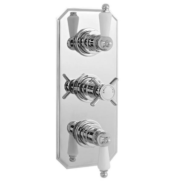 Ultra Traditional Triple Concealed Shower with Slide Rail Kit & Fixed Head - Image 5