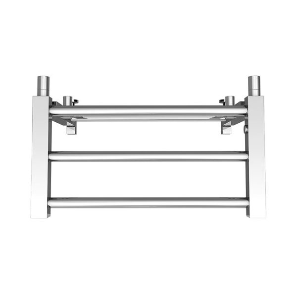 Brooklyn Modern 350 x 500mm Chrome Heated Towel Rail Shelf - Image 2