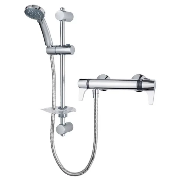Triton Exe Lever Thermostatic Bar Shower Mixer & Kit