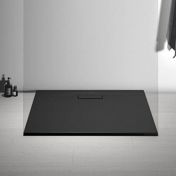 Ideal Standard Silk Black Ultraflat New Rectangular Shower Tray + Waste - Image 5