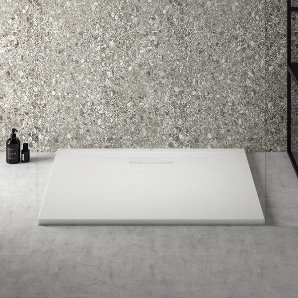Ideal Standard Silk White Ultraflat New Rectangular Shower Tray + Waste - Image 2