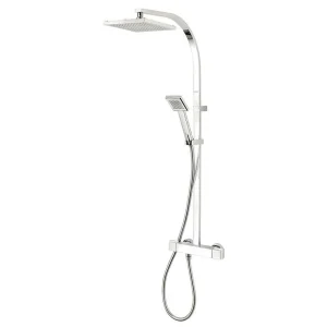 Triton Tees Thermostatic Bar Shower Mixer with Diverter & Kit   Chrome
