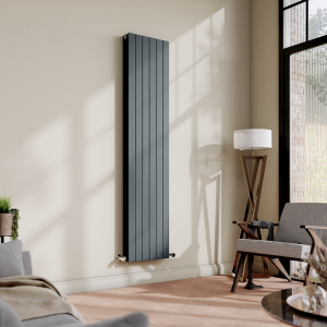 Urban Vertical Radiator   Anthracite   Double Panel (1600x354mm)