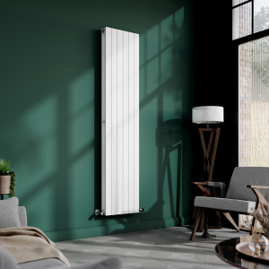 Urban Vertical Radiator   White   Double Panel (1600x354mm)