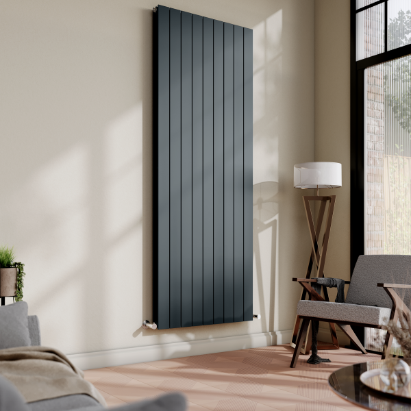 Urban Vertical Radiator   Anthracite   Double Panel (1800x684mm)