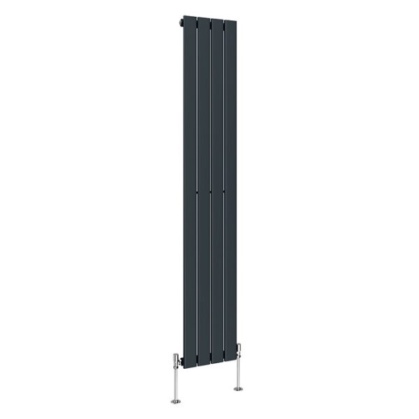 Urban Vertical Radiator   Anthracite   Single Panel (1800x304mm) - Image 2