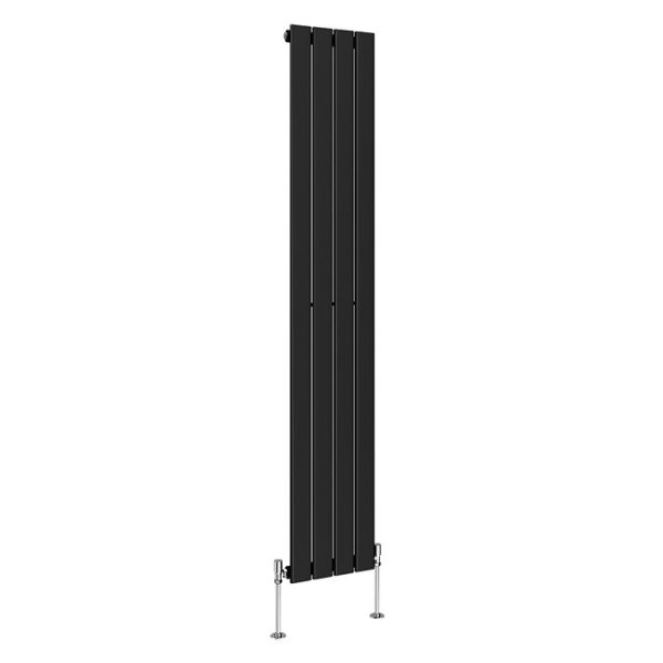 Urban Vertical Radiator   Matt Black   Single Panel (1800x304mm) - Image 6