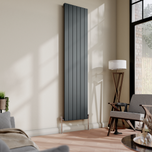 Urban Vertical Radiator   Anthracite   Single Panel (1800x456mm)