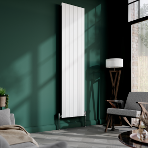 Urban Vertical Radiator   White   Single Panel (1800x456mm)
