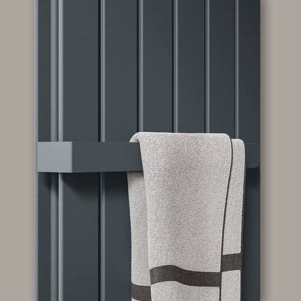 Urban Vertical Radiator   Anthracite Grey   Double Panel (1600mm High) 456mm Wide with Rail - Image 7