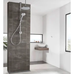 Aqualisa Unity Q Smart Shower Exposed with Adjustable and Ceiling Fixed Head