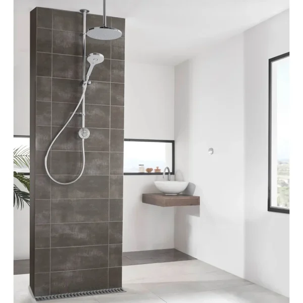 Aqualisa Unity Q Smart Shower Exposed with Adjustable and Ceiling Fixed Head