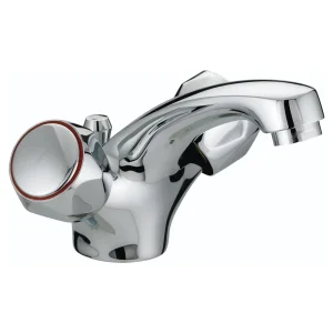 Bristan   Club Mono Basin Mixer w/ Pop Up Waste   Chrome w/ Metal Heads